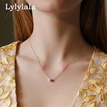 Lylylala 인공 진주 목걸이 여성용 라이트 럭셔리 틈새 디자인 하이 엔드 사랑 모양의 쇄골 체인 2022 새로운 트렌드