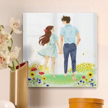 꾸밈 ca115-아크릴액자사랑하는그대와함께 액자, 1타입-꽃밭