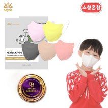 키리아마스크 키리아 KF94 파스텔에디션 새부리형 컬러혼합마스크 슬림대형/중형/소형 50매, 중형 컬러5종혼합