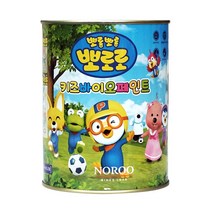 노루페인트 뽀로로페인트 바이오 친환경페인트 다용도 수성페인트 0.9L 뽀로로 화이트, 3.8L