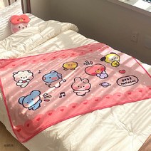 BT21 미니니 무릎 담요 이불 휴대용 캠핑 낚시 1200 x 800