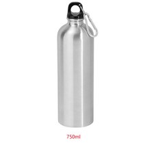 Stainless Steel Sport Water Bottle Leak-Proof Vacuum Sports Gym Metal Bottle Portable Outdoor Campin, 04 silver750ml