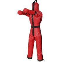 더미 인형 주짓수 MMA 훈련용 유도 주지수 태권도 훈련 연습 샌드백, 높이 130cm 무게 15kg, 레드