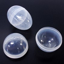투명 에그캡슐 (10개) 달걀모양 케이스 계란캡슐 수업재료 과학 실험 방과후 수업