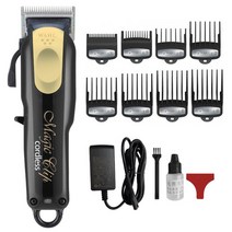 토끼 바리깡 장미 스마트 프로 남자 잔털 오리지널 Wahl 8148 매직 클립 전문 헤어 클리퍼 남성용 전기 무, 01 8148-black_03 영국 플매트 카펫 러그