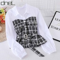 드넬 워너비트위드블라우스DWB22340A