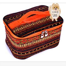 예쁜 솔로캠핑 휴대용 양념통파우치 감성디자인 잡동사니 취사도구 소품가방 밀폐양념통세트 캠핑양념통세트 세트내열유리양념통세트세트 양념통세트 유리양념통세트후추통, 1번 마름모 무늬