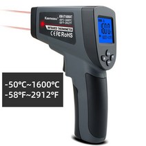 비접촉 적외선 온도계 레이저 산업용 고온 건 LCD 포인터 IR 온도계-50 1600C, [07] -50-1600 upgrade