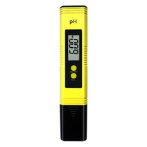 PH측정기 수질측정기 PH미터 PH센서 산도측정 pH 용 고정밀 0.01 펜 유형 ph-02 수족관 수영장 0-14 ph 테스터, 노란색