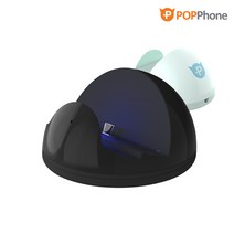팝폰 S200 고속충전 UV 살균 핸드폰 C타입 거치대, 블랙, 1개