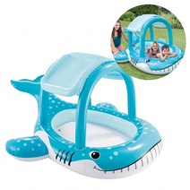 바다 고래 그늘막 물놀이 풀장 햇빛가리개 지붕달린 튜브 어린이 상어 돌고래 인텍스