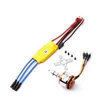 2212 2200KV 브러시리스 모터 30A ESC T 플러그 포함 RC 비행기 연습용드론용 3.5mm 바나나 커넥터, 01 2200kv, 01 2200kv