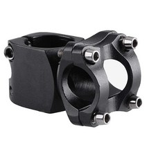 Azarxis 31.8mm 스템 60mm 70mm 80mm 90mm 07도 바이크 산악 자전거 짧은 핸들바 조절 로드 MTB BMX 픽시 기어 사이클링용 (31.8 x 60mm), 02 Black - 31.8 x 38mm