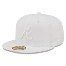 Atlanta Braves 뉴에라 White on 59FIFTY Fitted Hat