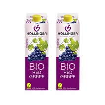 휠링거 유기농 레드그레이프 착즙주스, 1L, 2개