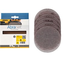 Mirka 9A-232-080RP 10개. 12.7cm P80 그릿 아브라넷 디스크 그레이, 05 180