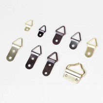 철물백화점 액자레일 액자걸이 와이어 픽쳐걸이, E3 삼각고리 중 브론즈, 1개