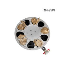 한국공업사 원형빵틀기계 붕어 새우 국화 오방, 진열대미포함_선택04. 오방