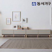 동서가구 소이 벤 2400 서랍형 거실장 YNR017, 우드그레이