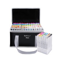 터치color 5대 수입 페도라 마크펜 세트 초등학생 수성펜세트 수성마커 수성사인펜세트 마커펜세트 마카펜, [5세대 소프트헤드 업그레이드]애니메이션 80컬러