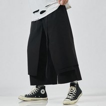 하라주쿠 힙합 스트리트웨어 캐주얼 루즈 팬츠 남성용 솔리드 컬러 조깅 스웨트팬츠 패션 와이드 레그 카고
