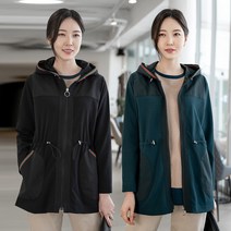 엄마옷 모슬린 스트링 후드 점퍼 JP202036마담 미시옷 50대 중년여성의류 60대 엄마옷 빅사이즈 할머니옷 여성옷