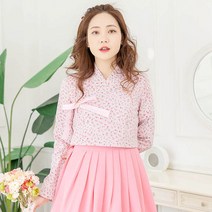 더연주 분홍꽃 저고리 55~120사이즈 생활한복(개량한복)