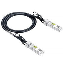 10Gtek 10G SFP DAC케이블 1m Cisco SFP-H10GB-CU1M 호환, Black