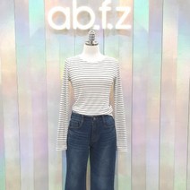 에이비에프지 슬림 스트라이프 티셔츠 AFW5HK32G