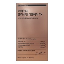 여에스더 엘라스틴 디엔에이 7X 14포 2주분 콜라겐 프리미엄 젤리 말엘라스틴 데스모신, 1박스