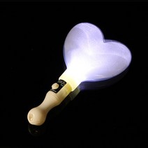 LED야광봉 파티 콘서트 행사 화이트 하트봉 단체 응원도구