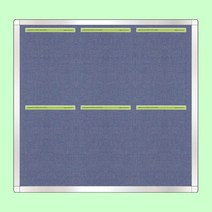 스텐 게시판 6구 A형 집게형 안내판 알림판 780 780mm, 상세페이지 참조, 1개