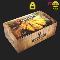 일회용치킨용기/음식포장용기/치킨배달용기/마닐라지 치킨박스(대)