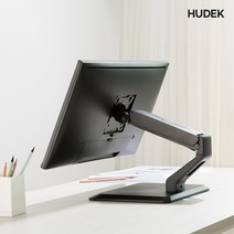휴덱 스탠드형 싱글 모니터암 모니터거치대 TV거치대 TV받침대 모니터받침대 HD-T01 높이조절 각도조절, 블랙