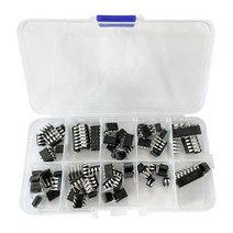 DIP타입 세트 IC칩 LM324/358/386/393 UA741 10종 PC817 HCM2902a NE555/5532 ULN2003/2803, 상세페이지 참조