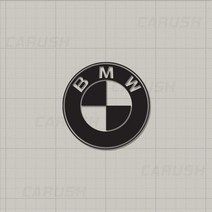 BMW 로고 데칼 엠블럼 차량 오토바이 스티커, 06 BMW, 대형, 레드