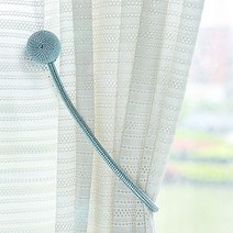 시시홈 커튼 고정 자석 끈 2p, 블루2개