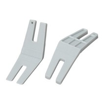 가정용 2 조각 재봉틀 플레이트 가이드 액세서리 교체 바이킹 재봉틀, 6.6x1.9cm, 하얀색, ABS
