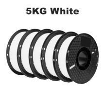 PETG-5KG 3D 프린터 필라멘트 1.75mm 검정 흰색 인성 인쇄 재료 5 롤 로컬, [02] 5KG White