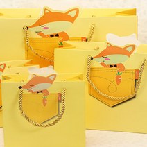 노크원 쇼핑백, 5매입, 14여우쇼핑백_A1_14 x15.5 x6.5