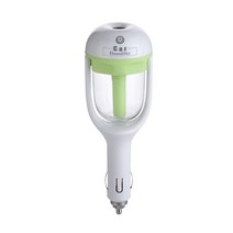 국산 차량용 공기청정기 카니발 펠리세이드 공기청정기 kebidumei 1pcs 자동차 스팀 가습기 아로마 디퓨저 fogger 미니 아로마 테라피 에센셜 오일 디퓨저 미스트, 초록