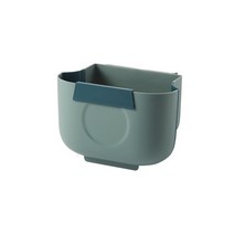 6L/8L 접이식 쓰레기통 스크레이퍼 보관함 주방 휴지통 종이 폐기물 액세서리, 02 Green 3L