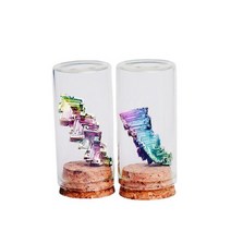 비스무트 무지개금속 천연 원석 광석 8-30g 크리스탈 크리스탈 요소 거친 돌 교육 자료 교육 홈 decors 선물을위한 원시 미네랄, 25-30g, 1개