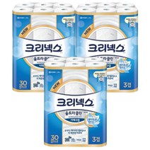 유한킴벌리 크리넥스 울트라클린 화이트 비데 3겹 30m 30롤 3팩, 상세페이지 참조