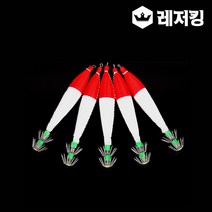 한치 및 두족류 고추장에기 5개입 문어낚시에기, 2.5호
