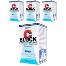 앱솔루트뉴트리션 C 블락 탄수화물 차단제 캐플렛, 90개입, 4개, 90정