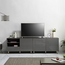 [네시스] 레띠 TV 키높은 거실장 2400 NSF250, 색상:화이트