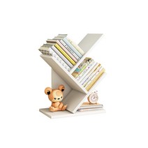 3단책꽂이 Y형 선반 책장 원목 트리형 책정리 빗살형, 월넛