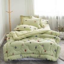 도미아 베개솜 드리는 간절기 일인용 슈퍼싱글 차렵이불 세트, ss이불단품, 올리브