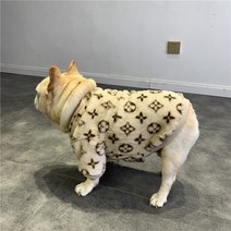 반려동물 강아지 고양이 용품 새로운 럭셔리 디자이너 애완 동물 강아지 옷 코트 작은 중간 강아지 프랑스 불독 가을 겨울 플러스 벨벳 따뜻한 코트 자켓, 05 XXL, 16 I-1